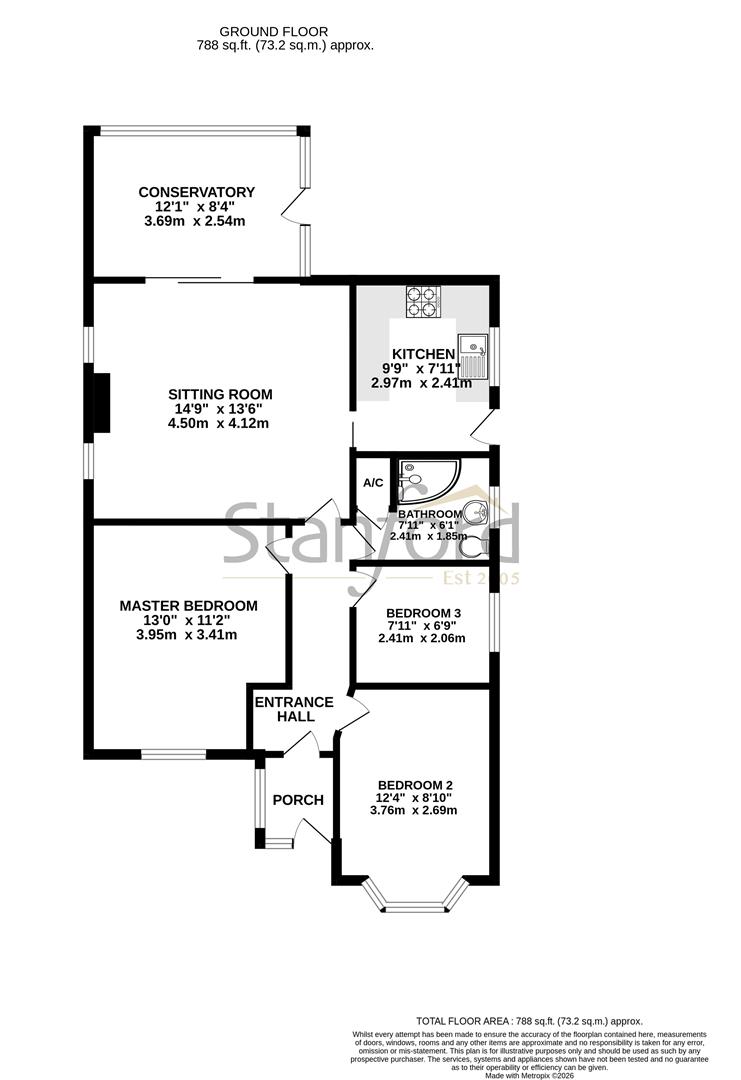 Floorplan for Charmwen Crescent, West End, Southampton