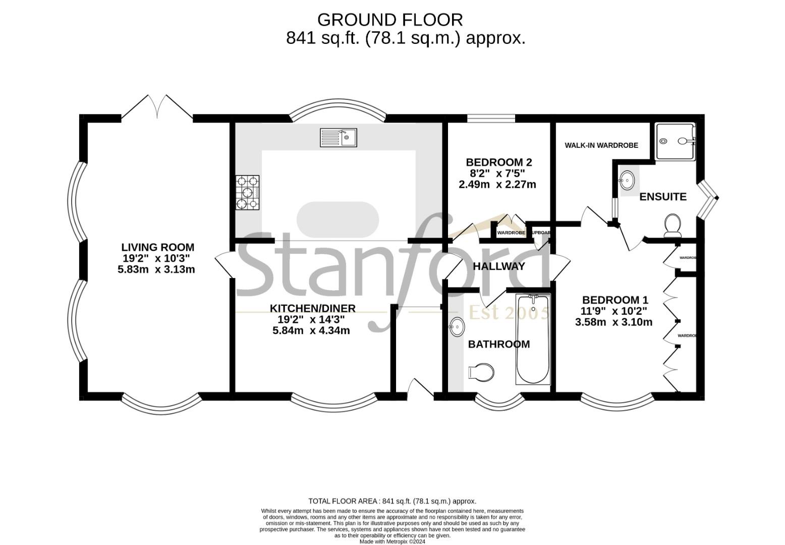Floorplan for Grange Road, Bursledon, Southampton