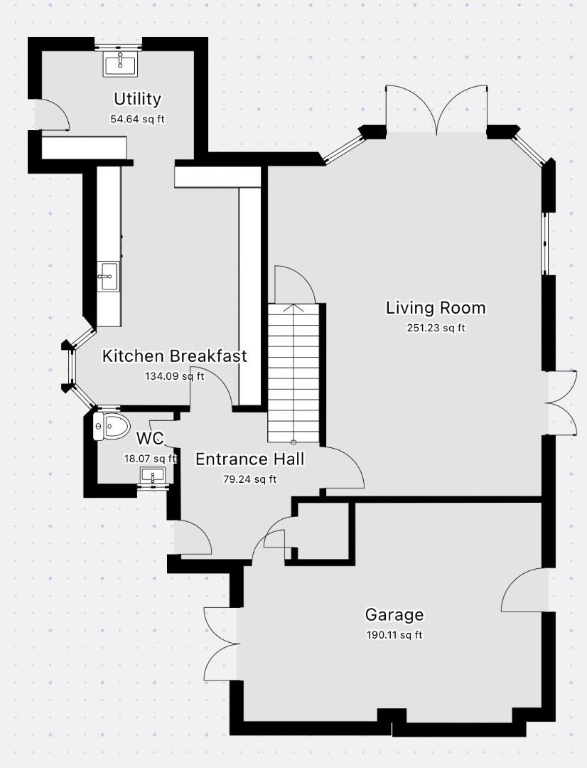 Floorplan for Tottehale Close, North Baddesley, Southampton