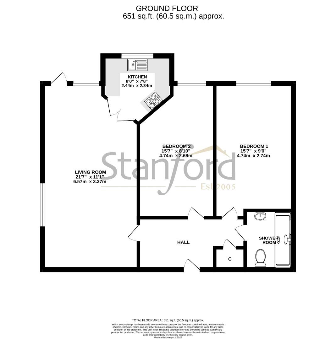 Floorplan for Grosvenor Road, Southampton