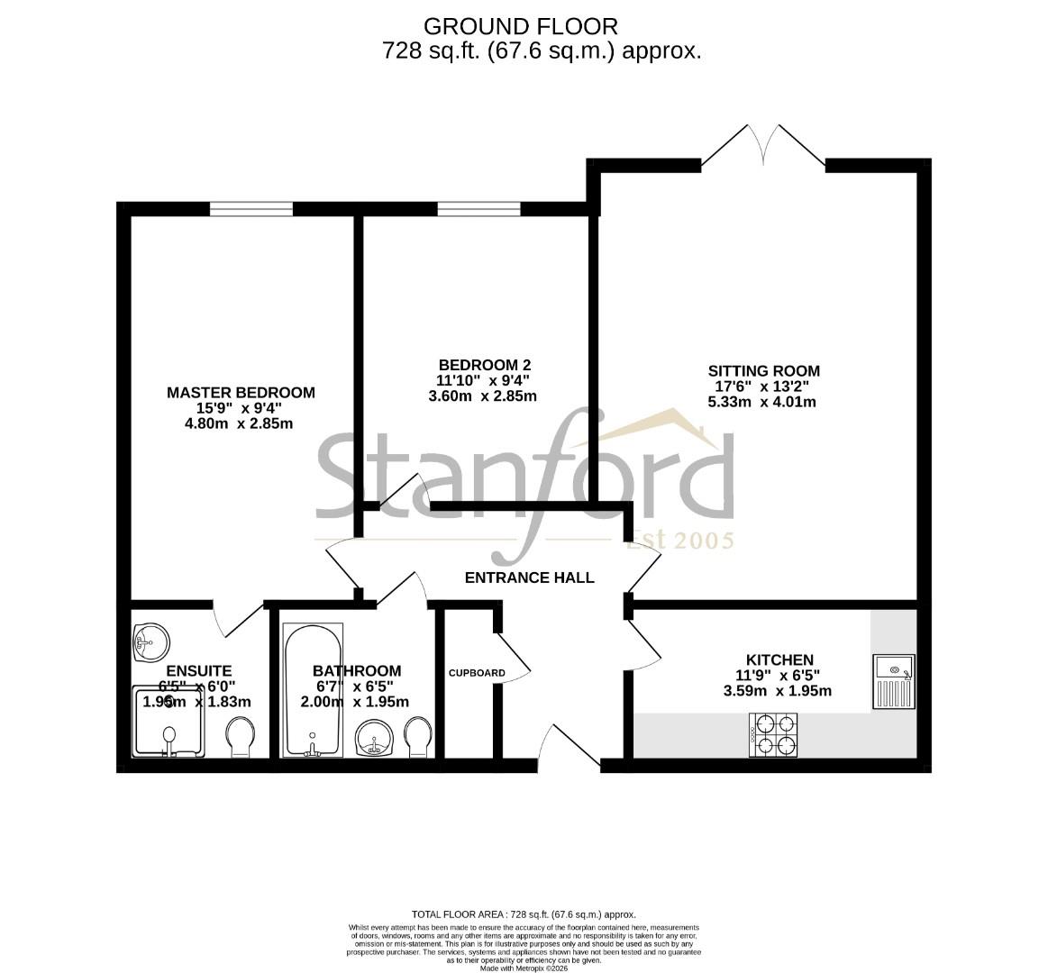 Floorplan for Rosemount Court, West End, Southampton