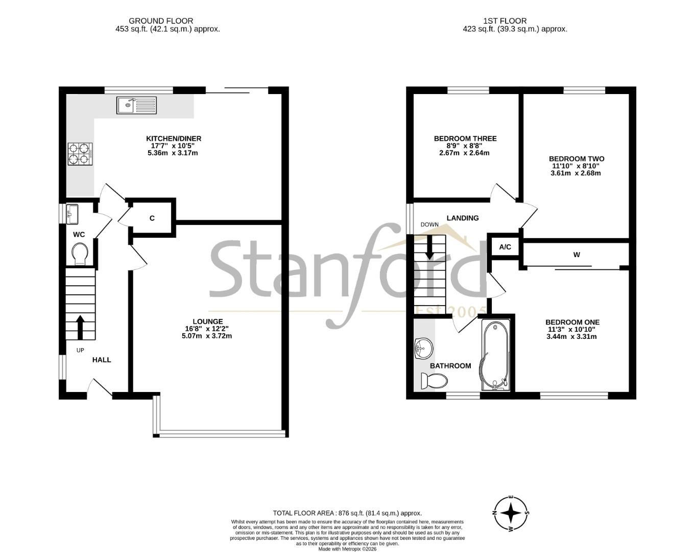 Floorplan for Oak Walk, Fair Oak, EASTLEIGH